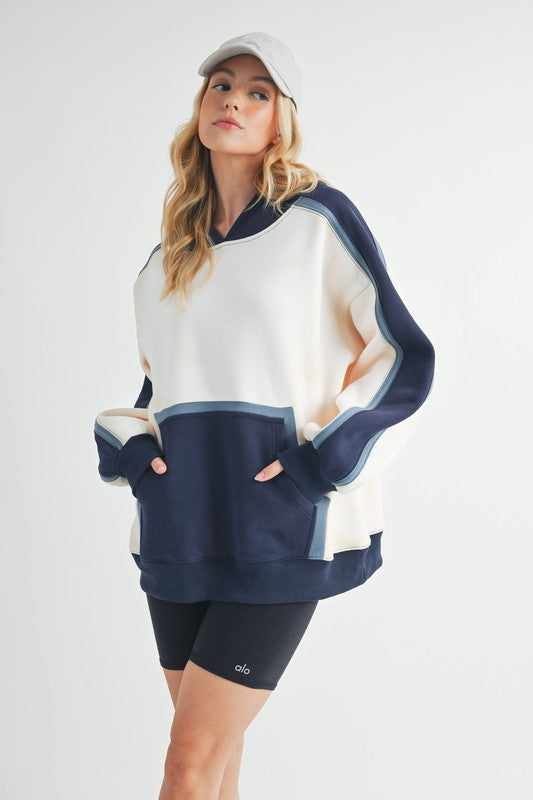 Elvira | Kate color block hoodie