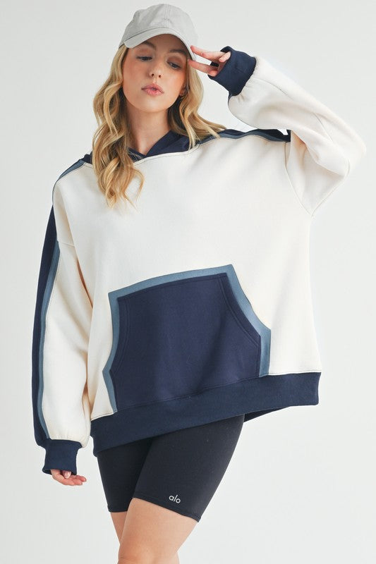 Elvira | Kate color block hoodie