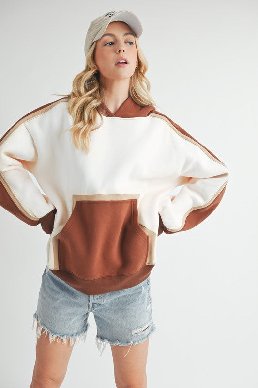 Elvira | Kate color block hoodie