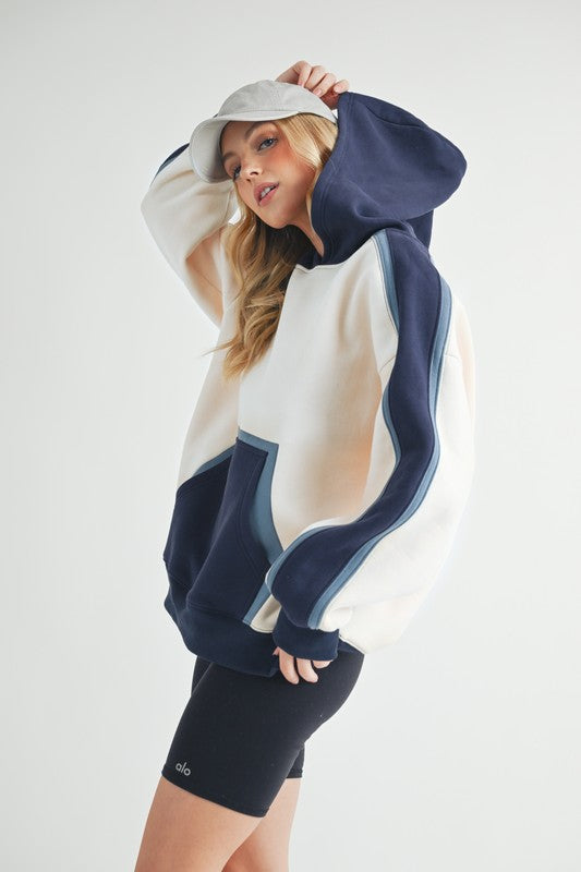 Elvira | Kate color block hoodie