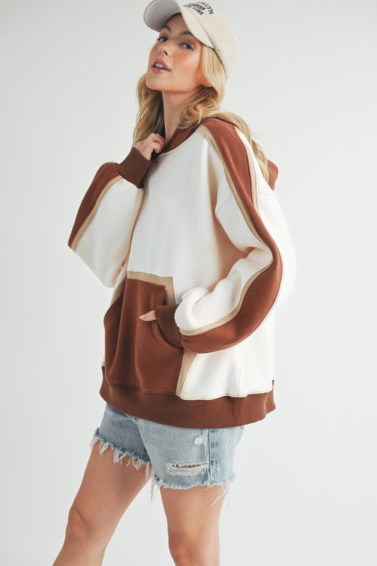 Elvira | Kate color block hoodie