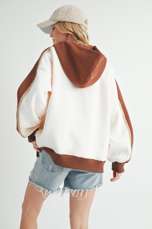 Elvira | Kate color block hoodie