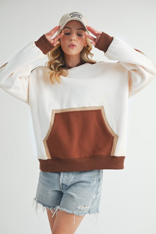 Elvira | Kate color block hoodie