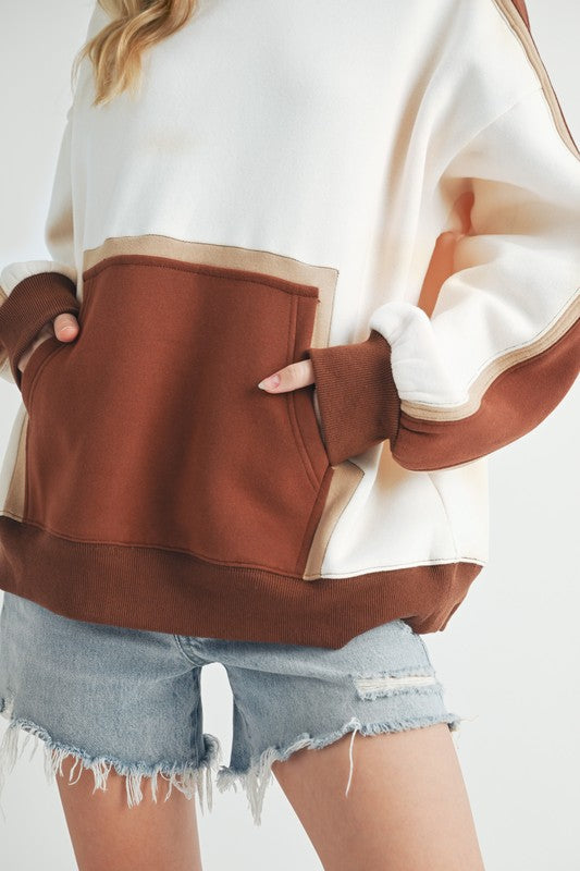 Elvira | Kate color block hoodie