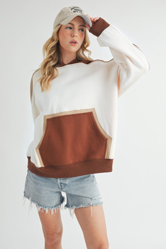 Elvira | Kate color block hoodie