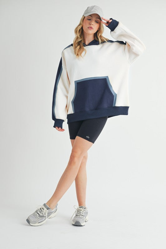 Elvira | Kate color block hoodie