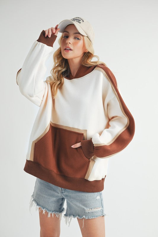 Elvira | Kate color block hoodie