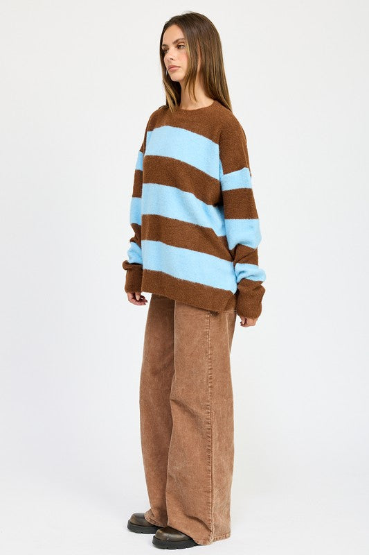 Annelie | OVERSIZE STRIPED SWEATER