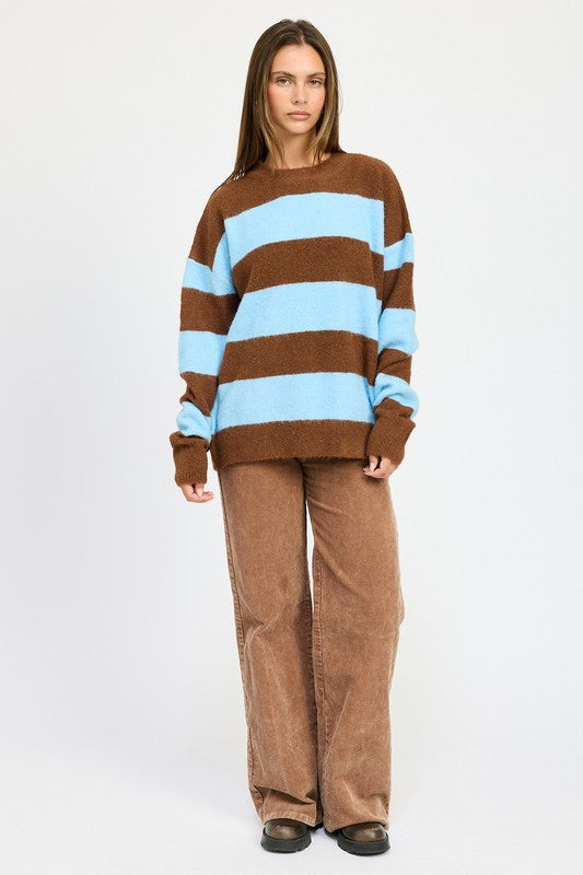 Annelie | OVERSIZE STRIPED SWEATER
