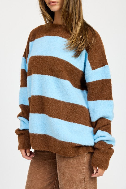 Annelie | OVERSIZE STRIPED SWEATER