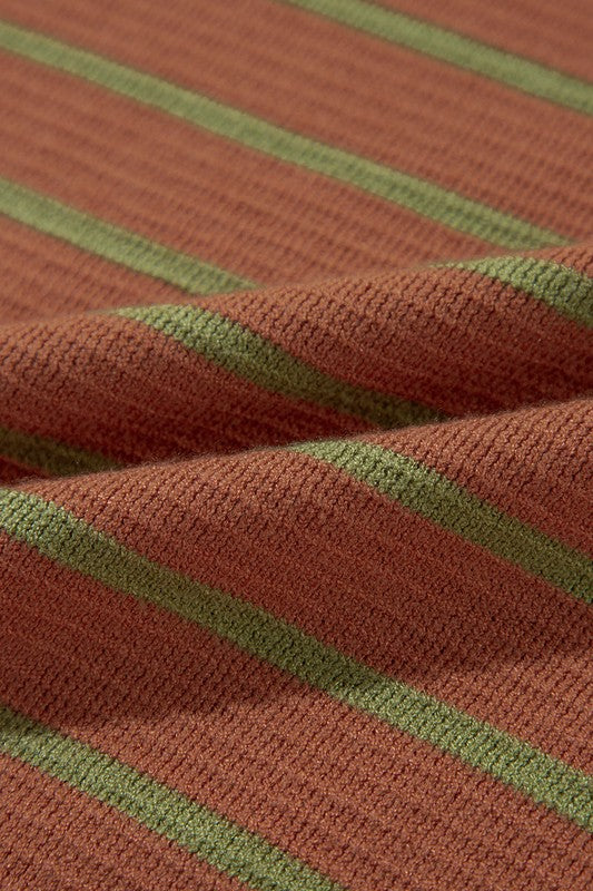 Julieta | Striped, loose sweater with a crew neck and dropped shoulders