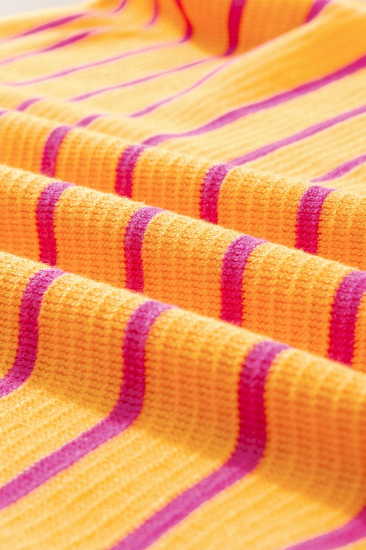 Julieta | Striped, loose sweater with a crew neck and dropped shoulders
