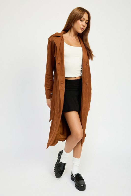 Selma | SUEDE TRENCH COAT