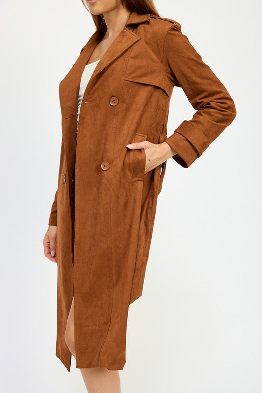 Selma | SUEDE TRENCH COAT
