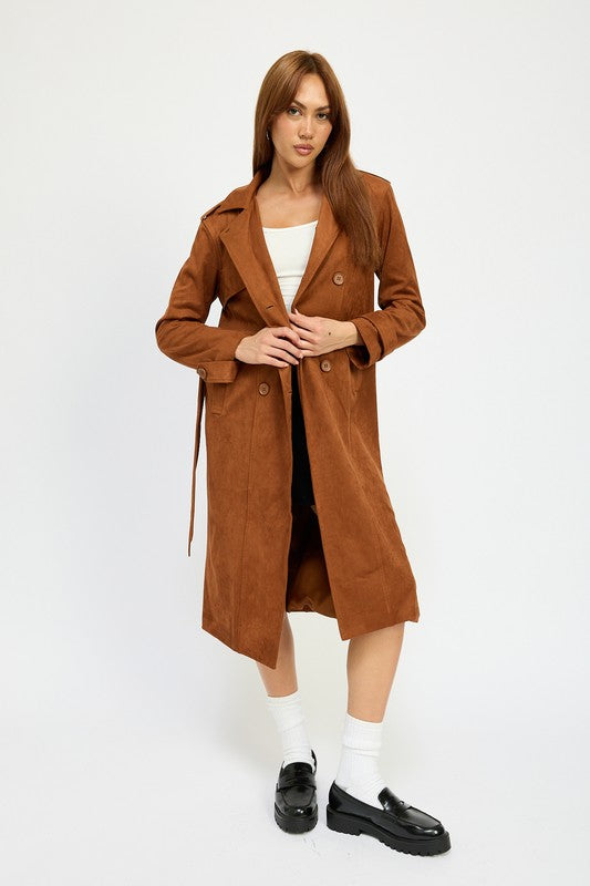 Selma | SUEDE TRENCH COAT