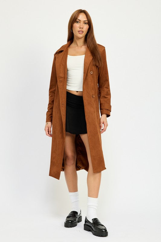 Selma | SUEDE TRENCH COAT