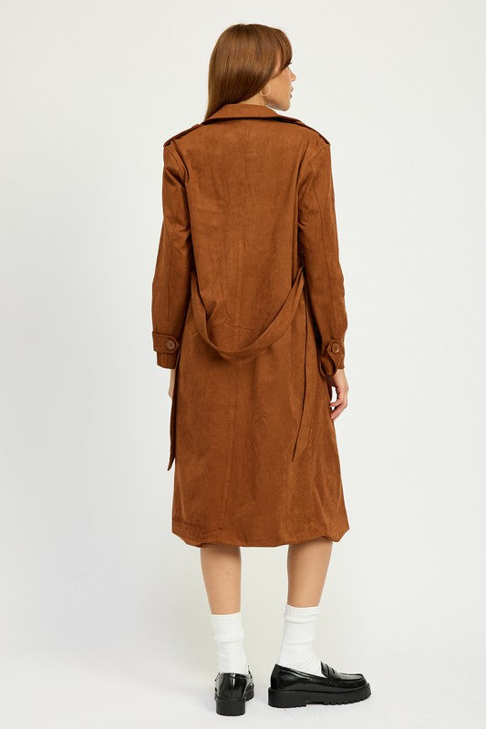Selma | SUEDE TRENCH COAT