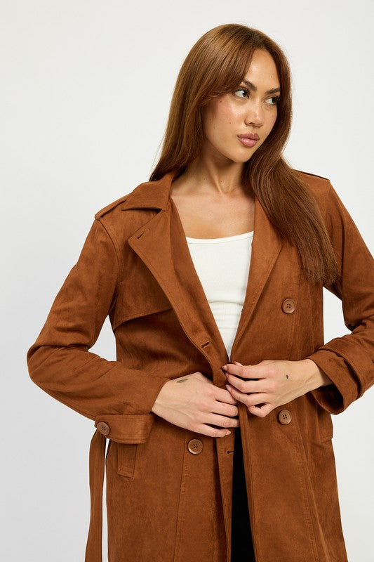 Selma | SUEDE TRENCH COAT