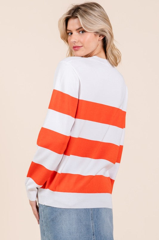 Greta | Lightweight knitted sweater with stripes