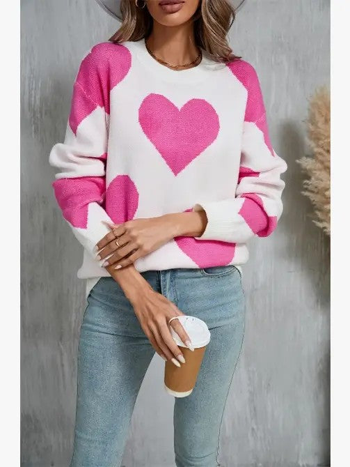 Adela | Heart knit sweater