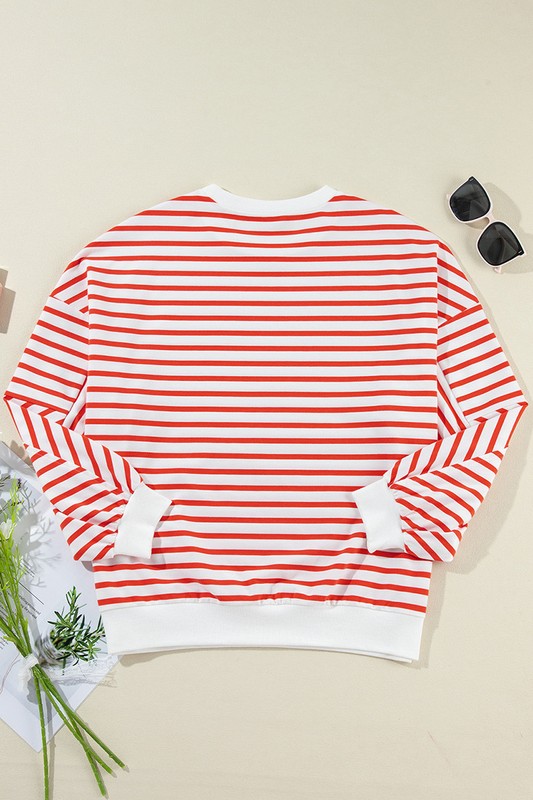 Fabienne | Loose women's sweatshirt with low shoulders and a crew neck