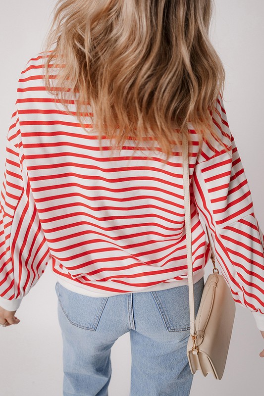 Fabienne | Loose women's sweatshirt with low shoulders and a crew neck