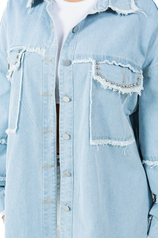 Anya | Women's fashion oversize denim shirt