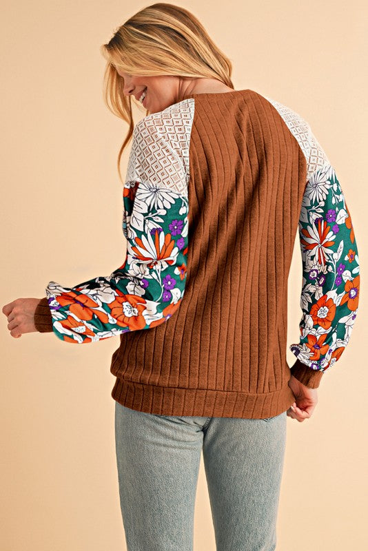 Stella | Cotton sweatshirt with stripes and dropped shoulders