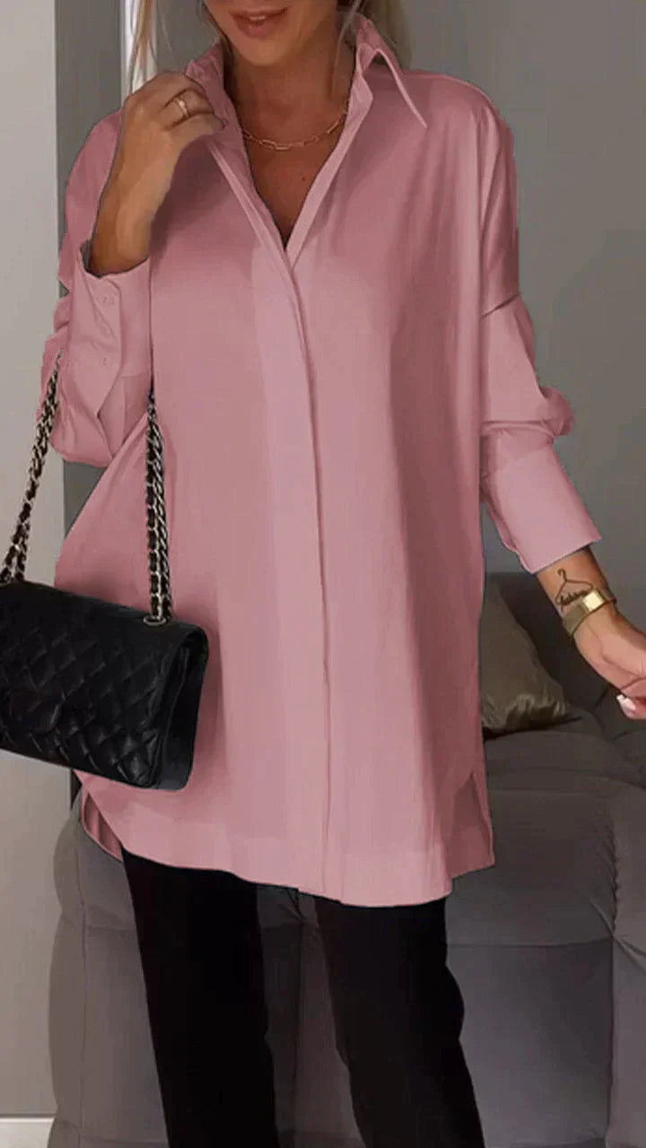 Salma® | Polo Shirt With Lapel Slit