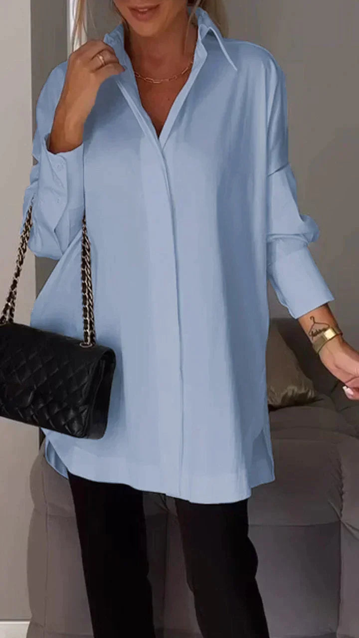 Salma® | Polo Shirt With Lapel Slit