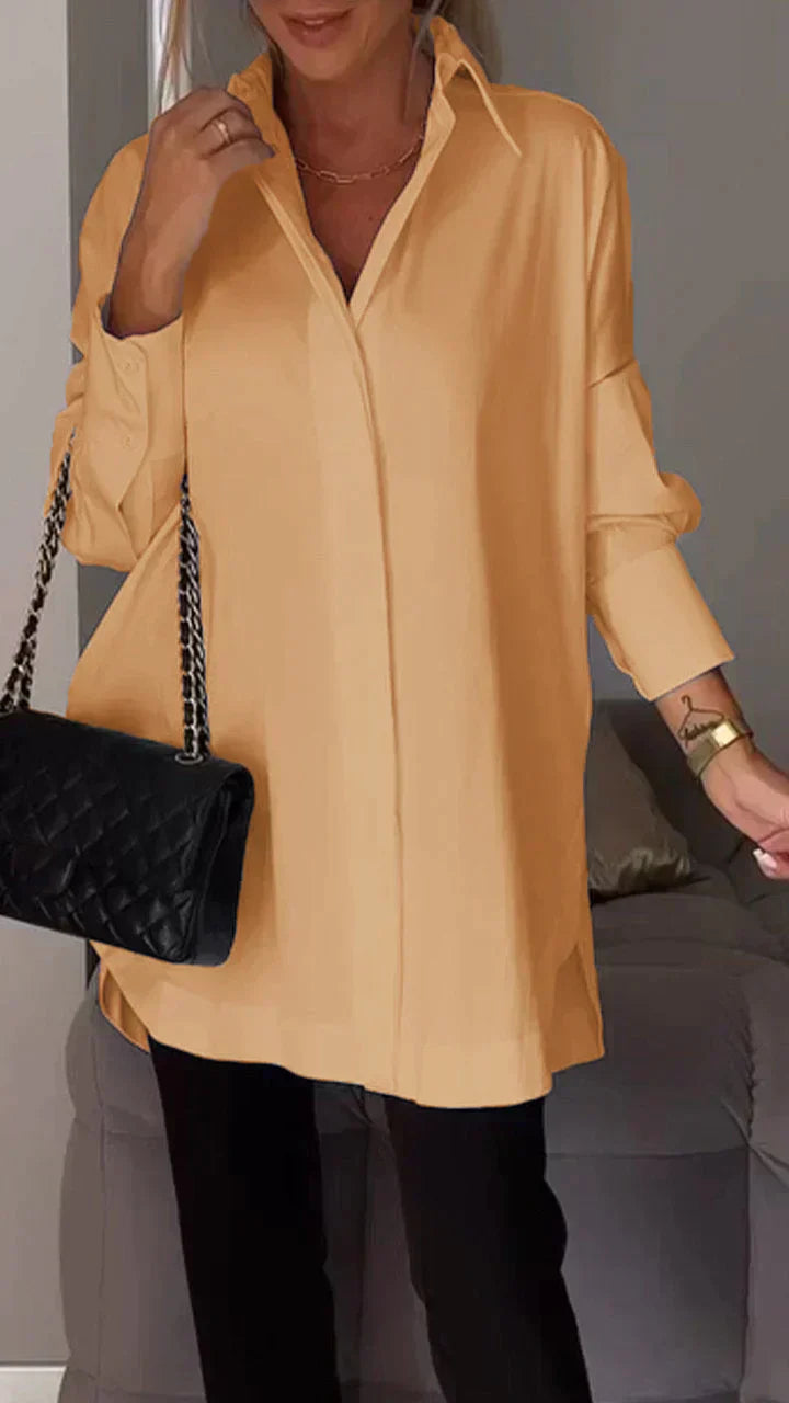 Salma® | Polo Shirt With Lapel Slit