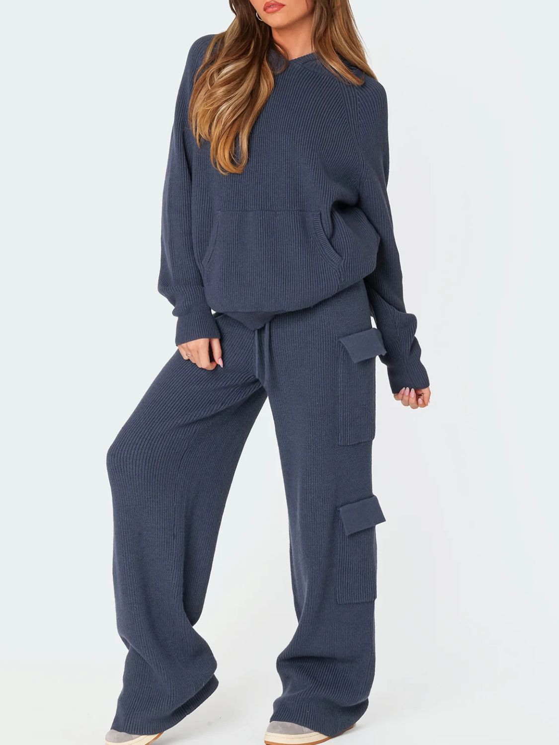 Tatjana | Long sleeve hoodie top and pants sweater set