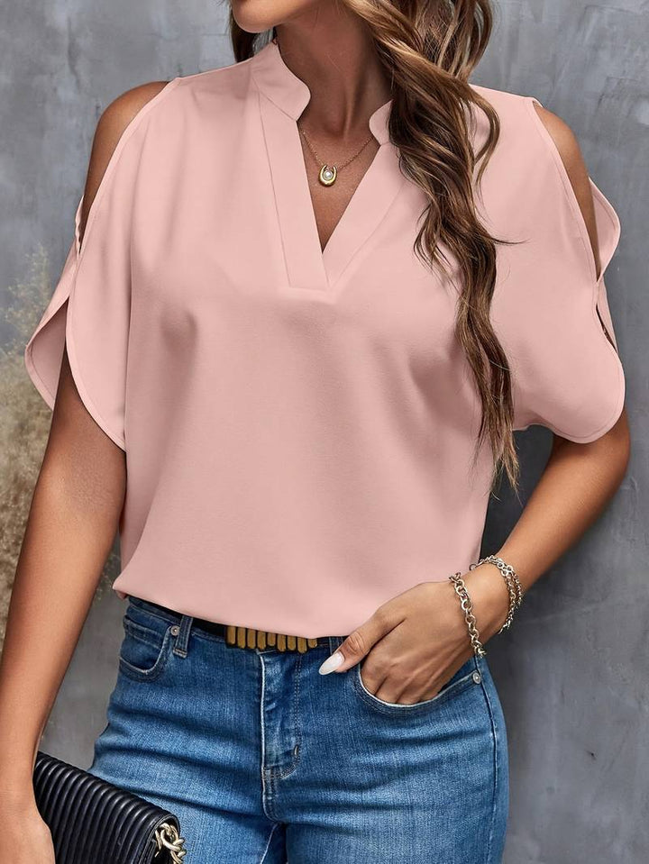 Florencia® | Simple Blouse With Slits And Simple, Elegant Slit Sleeves