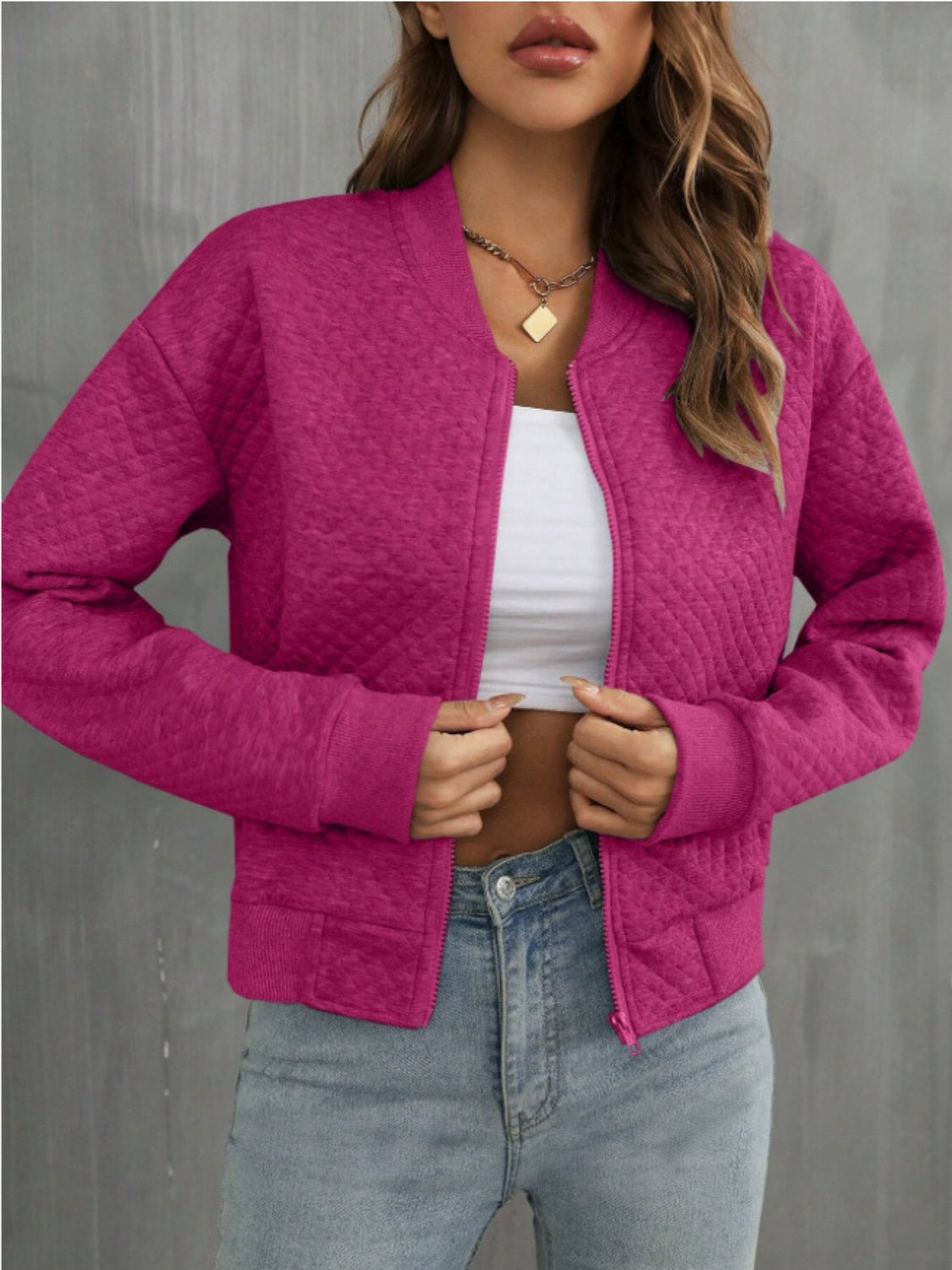 Ines | Long sleeve jacket with zip