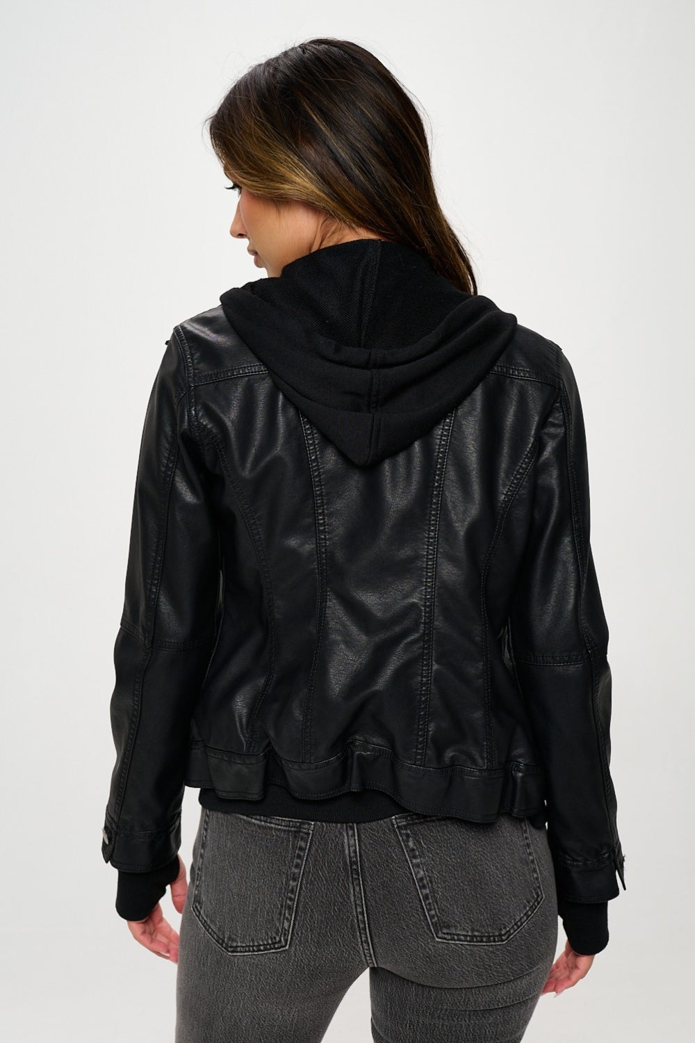 Kristina | Long sleeve jacket with double zip and hood