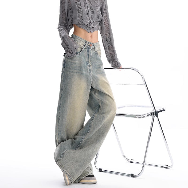 Silvia® | Women's Retro Washed Wide Leg Jeans