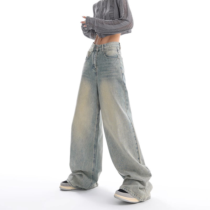Silvia® | Women's Retro Washed Wide Leg Jeans