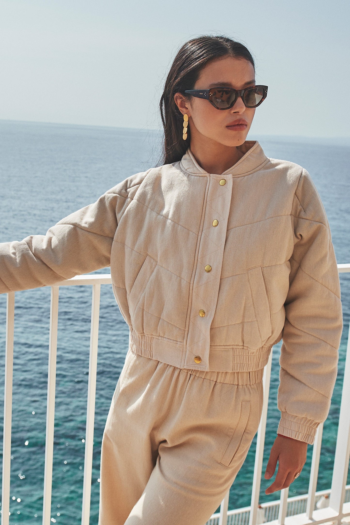 Elisa | Leah jacket in grained twill