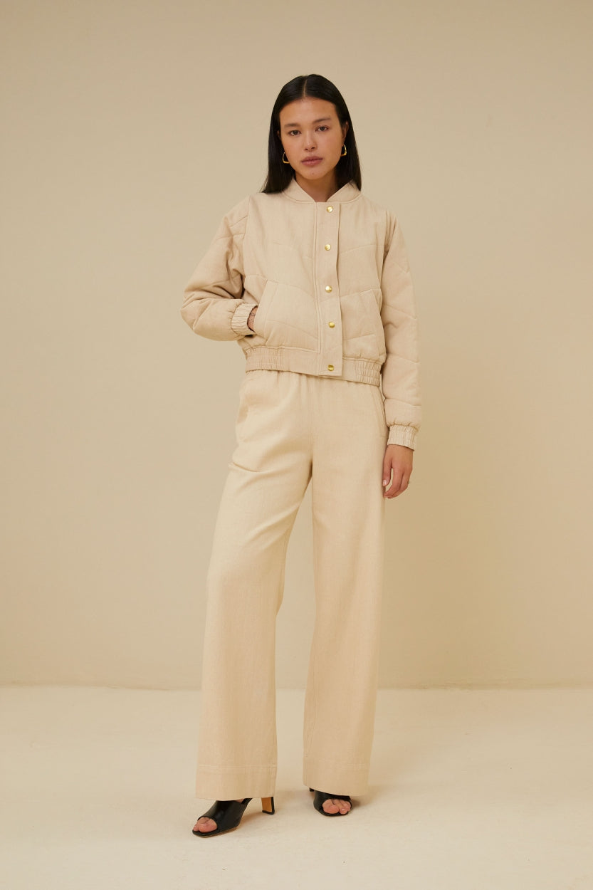 Elisa | Leah jacket in grained twill