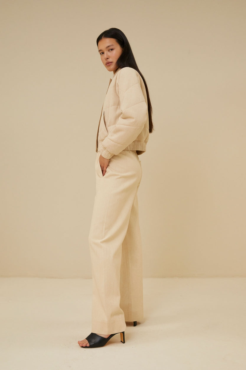 Elisa | Leah jacket in grained twill