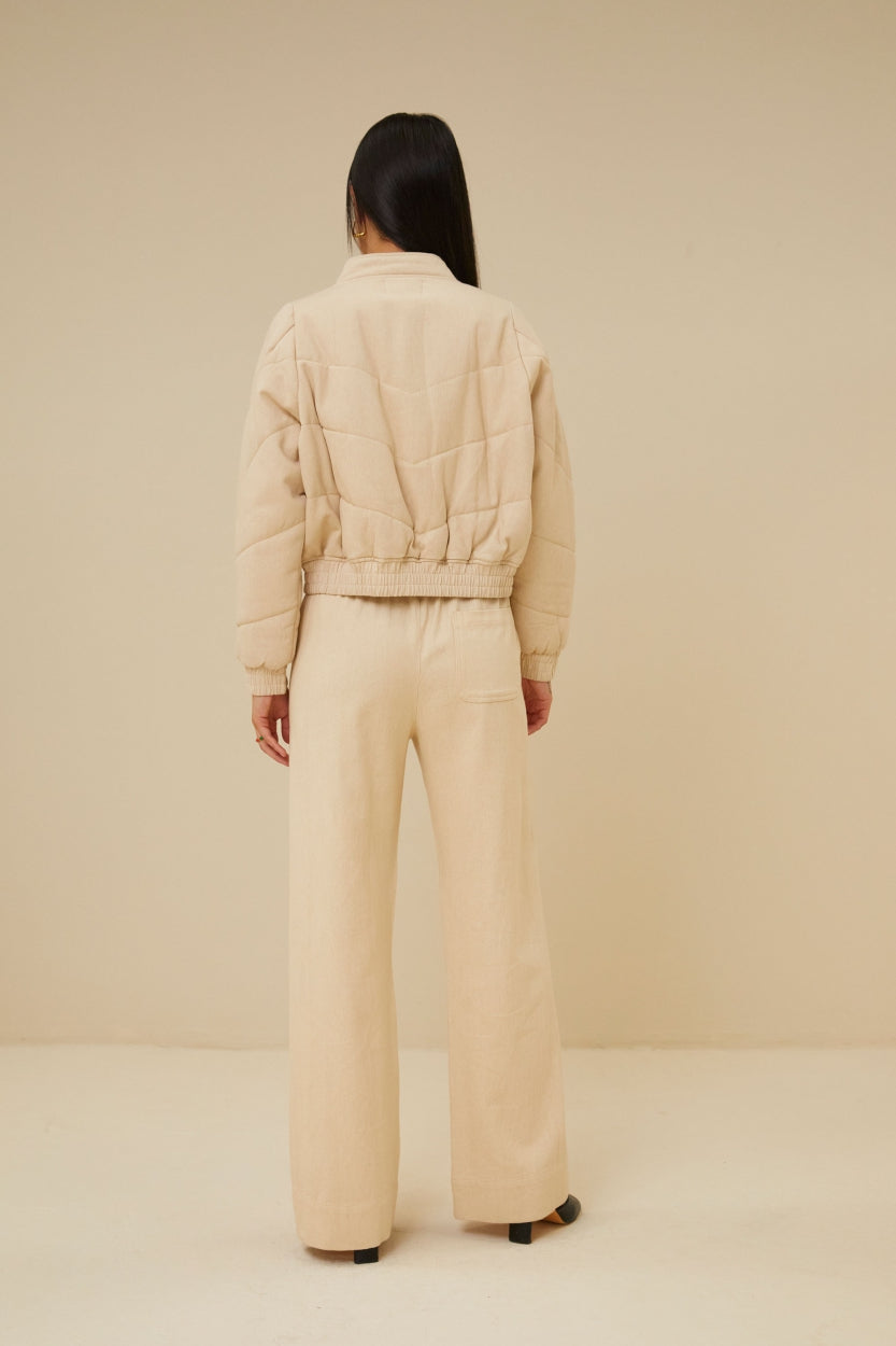 Elisa | Leah jacket in grained twill