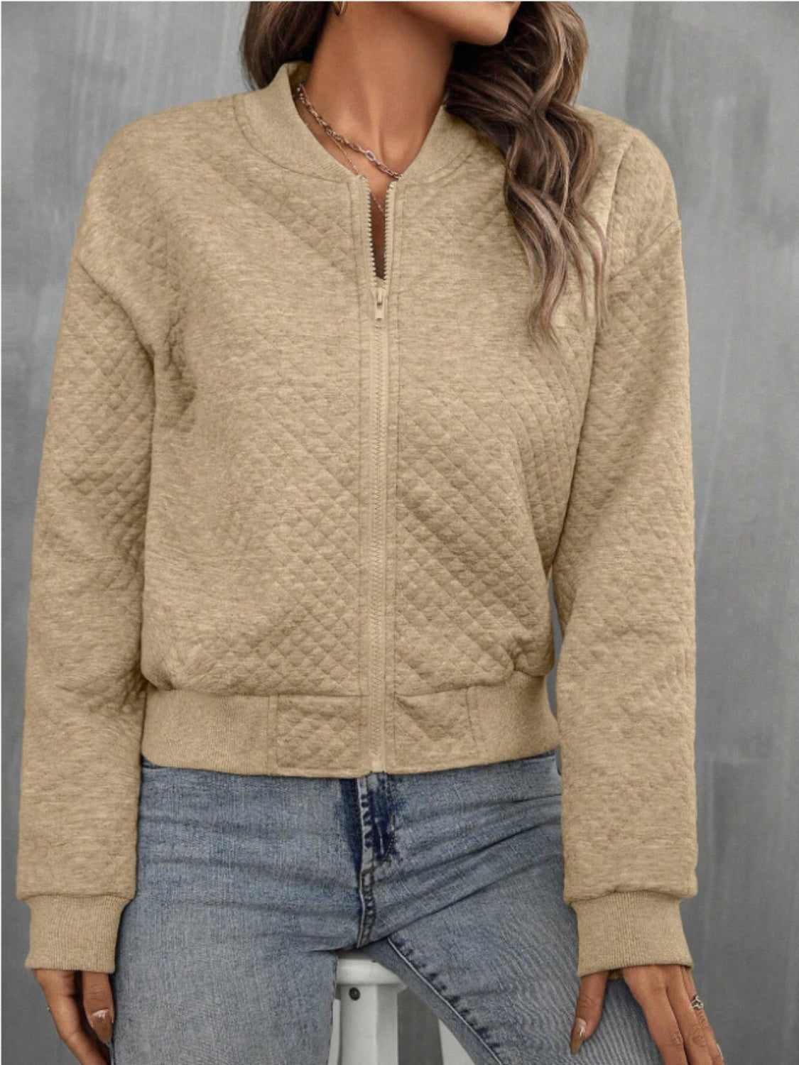 Ines | Long sleeve jacket with zip
