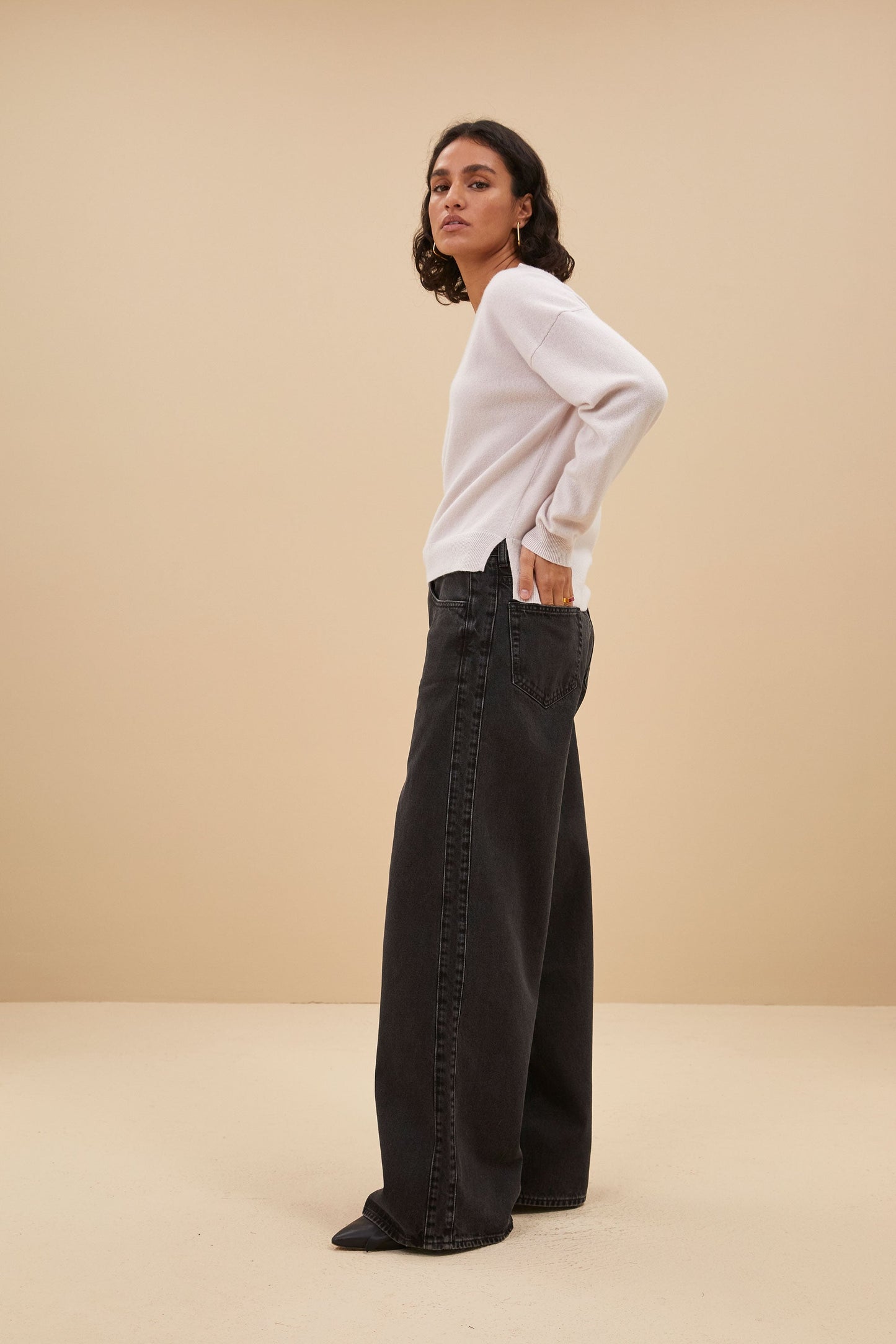 Claudia | Oyster Melee sweatshirt