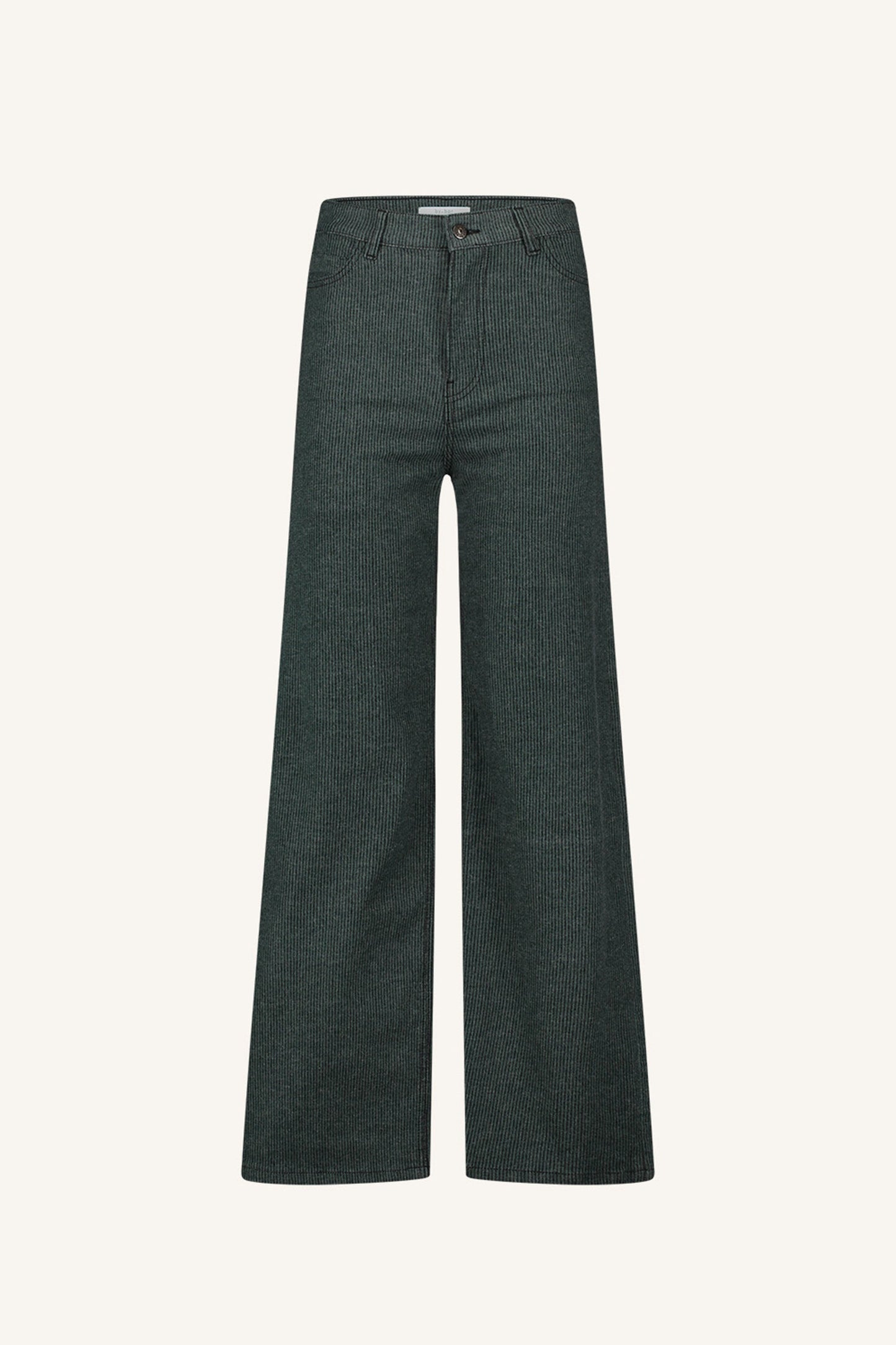 Estela | Striped linen pants in tropical jungle