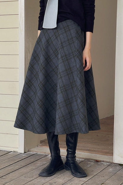 Vintage Red Mohair Skirt