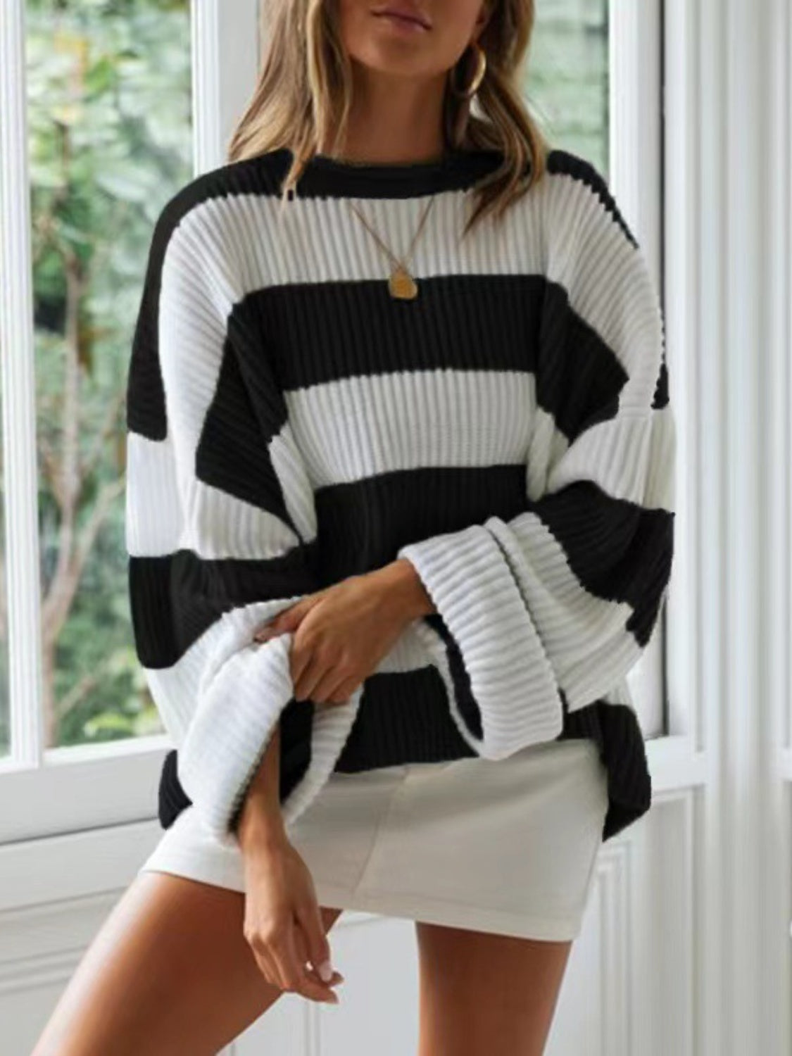 Tania | Crew neck sweater with long sleeves