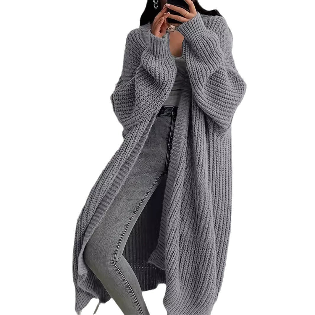 Flor® | Plain Open-Front Cardigan