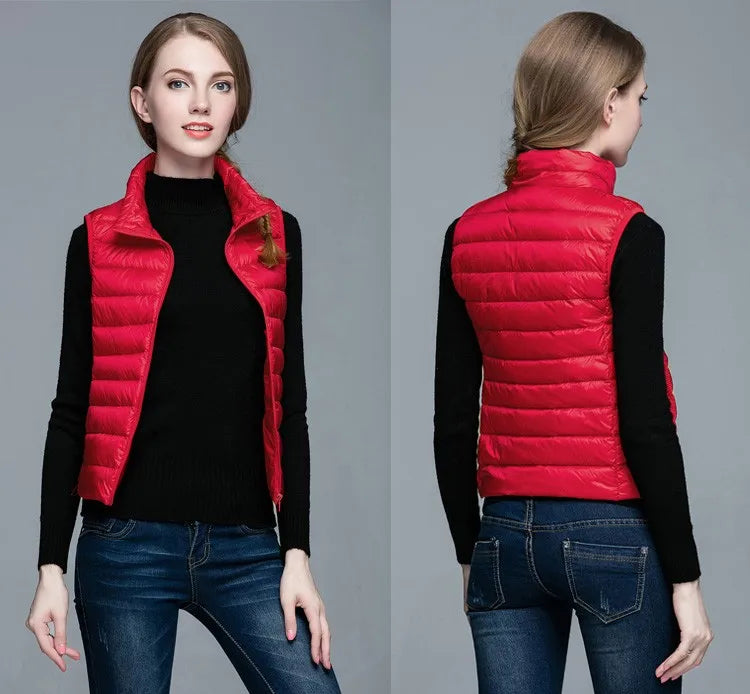 Jimena® | Ultralight, sleeveless, elegant half jacket for women