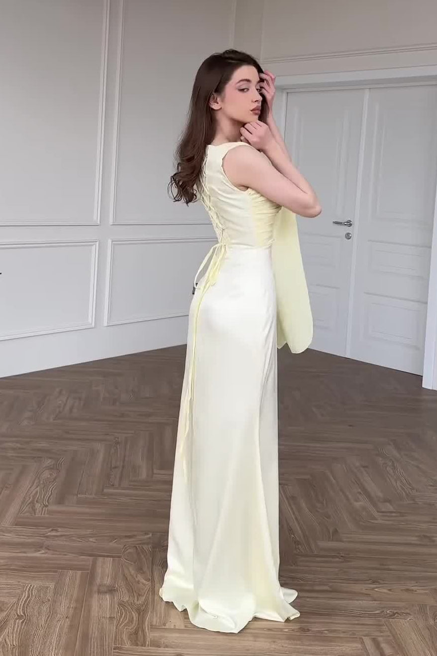 Chiffon One Shoulder Formal Dress