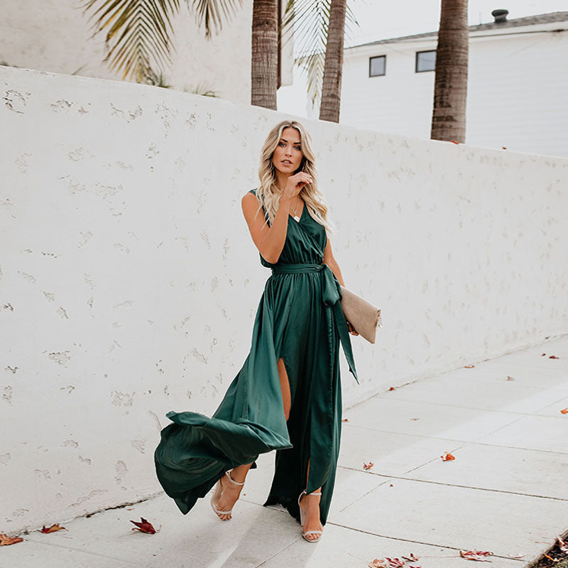 Ramona® | Exquisite Neck Sleeveless Long Fashion Dress